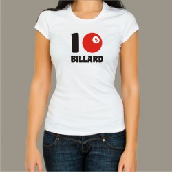 Koszulka damska - I love Billard