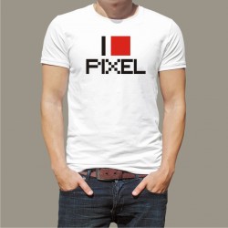 Koszulka męska - I love pixel