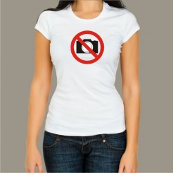 Koszulka damska - Zakaz fotografowania